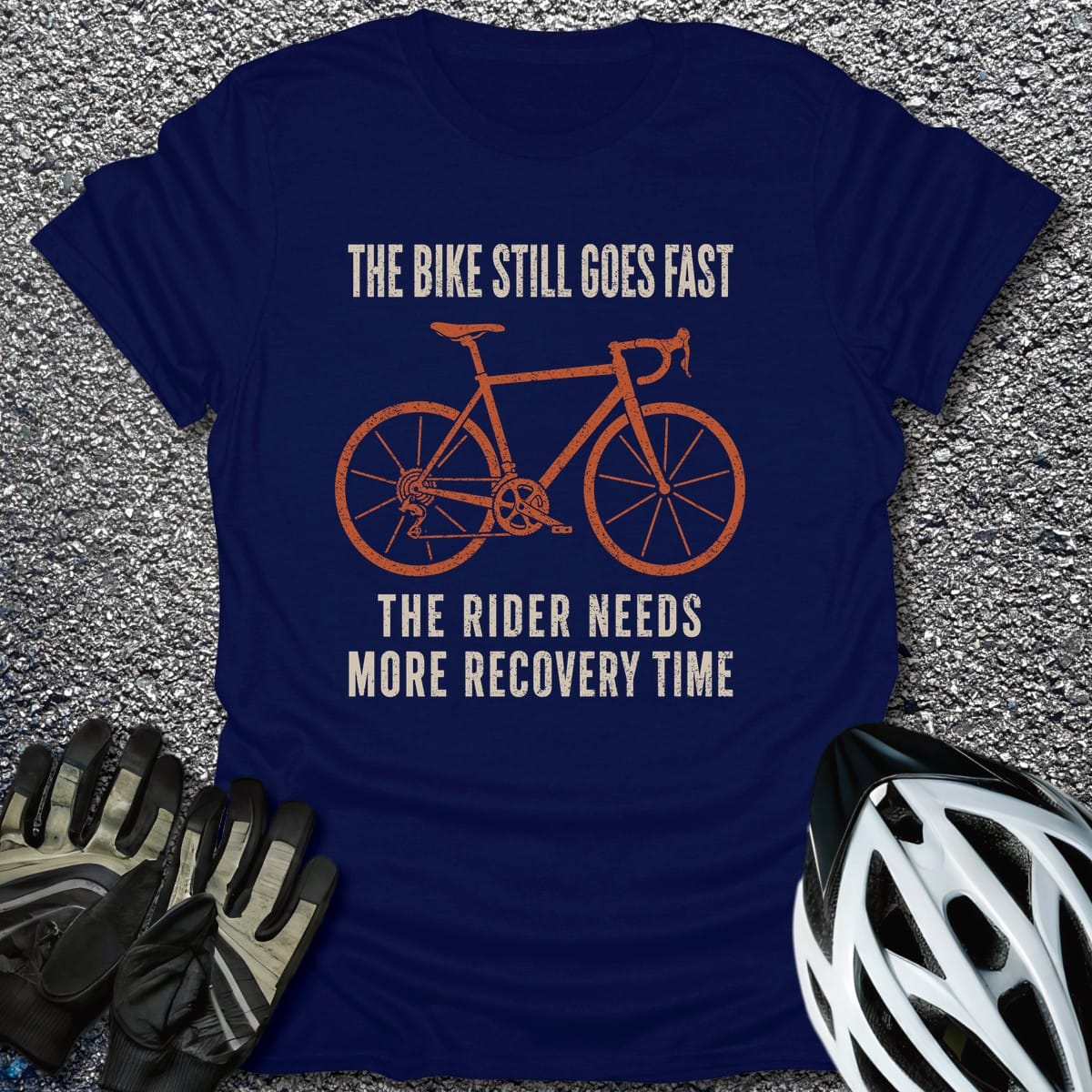 Recovery Time T-Shirt in Navy / S from CycleTees