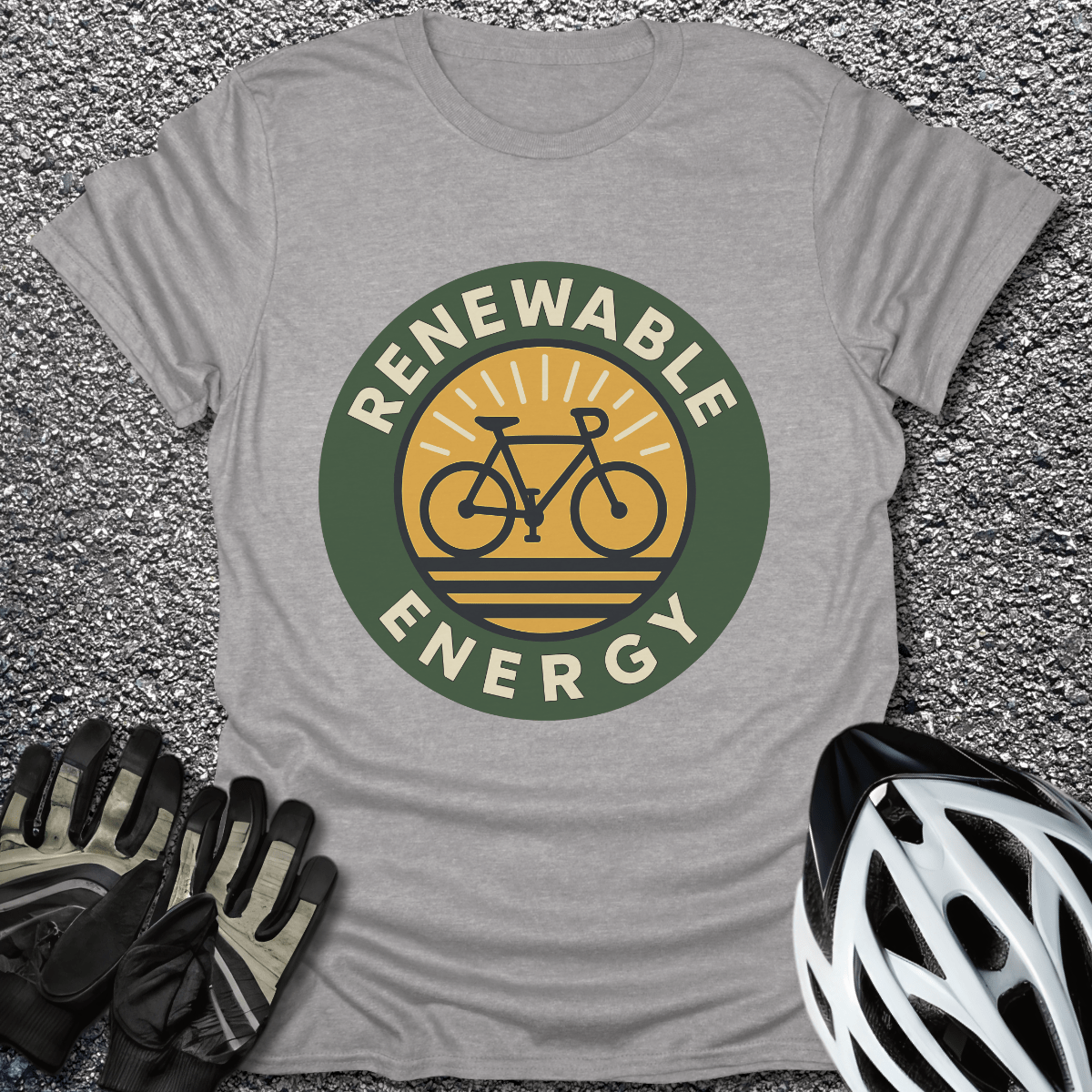 Renewable Energy T-Shirt in Sport Grey / S from CycleTees