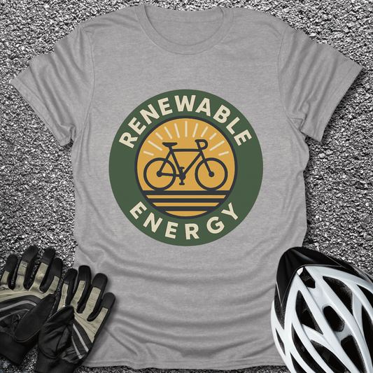 Renewable Energy T-Shirt in Sport Grey / S from CycleTees
