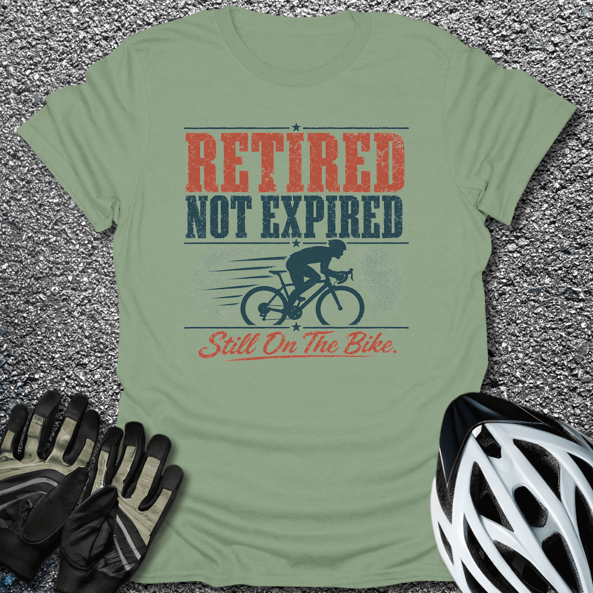 Retired Not Expired T-Shirt in Sage / S from CycleTees