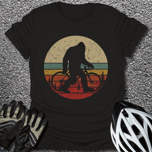Retro Bigfoot T-Shirt in Black / S from CycleTees