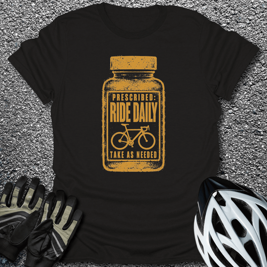 Ride Daily T-Shirt in Black / S from CycleTees