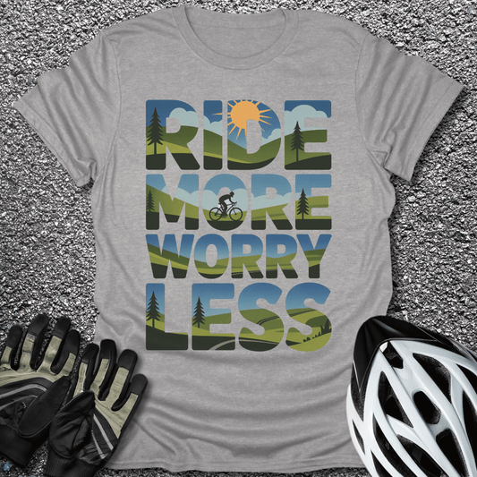 Ride More T-Shirt in Sport Grey / S from CycleTees