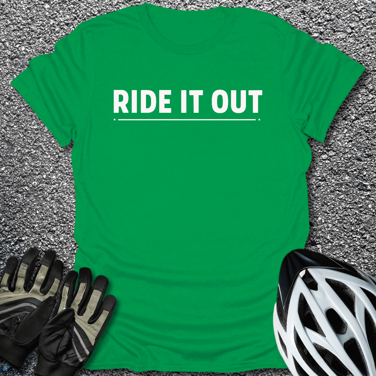 Ride Out T-Shirt in Irish Green / S from CycleTees