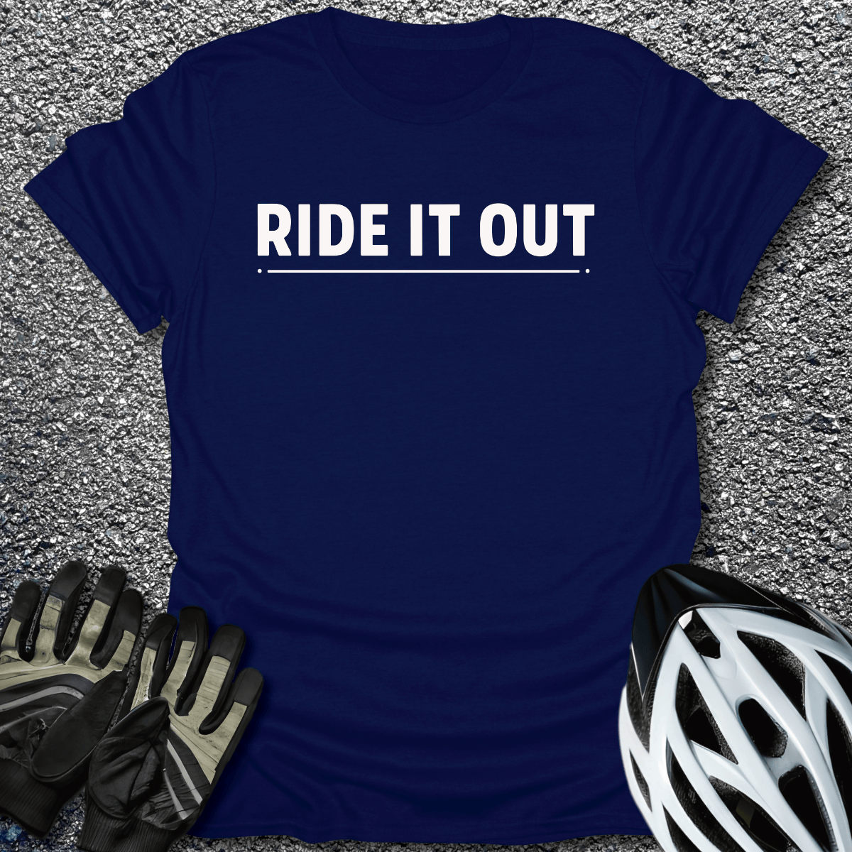 Ride Out T-Shirt in Navy / S from CycleTees