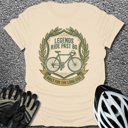 Ride Past 80 T-Shirt in Natural / S from CycleTees