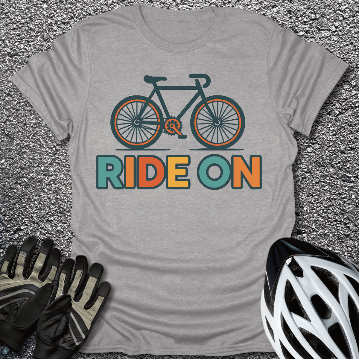Ride State T-Shirt in Sport Grey / S from CycleTees