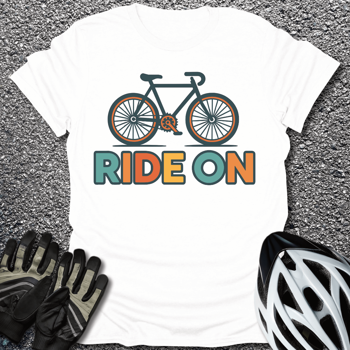 Ride State T-Shirt in White / S from CycleTees