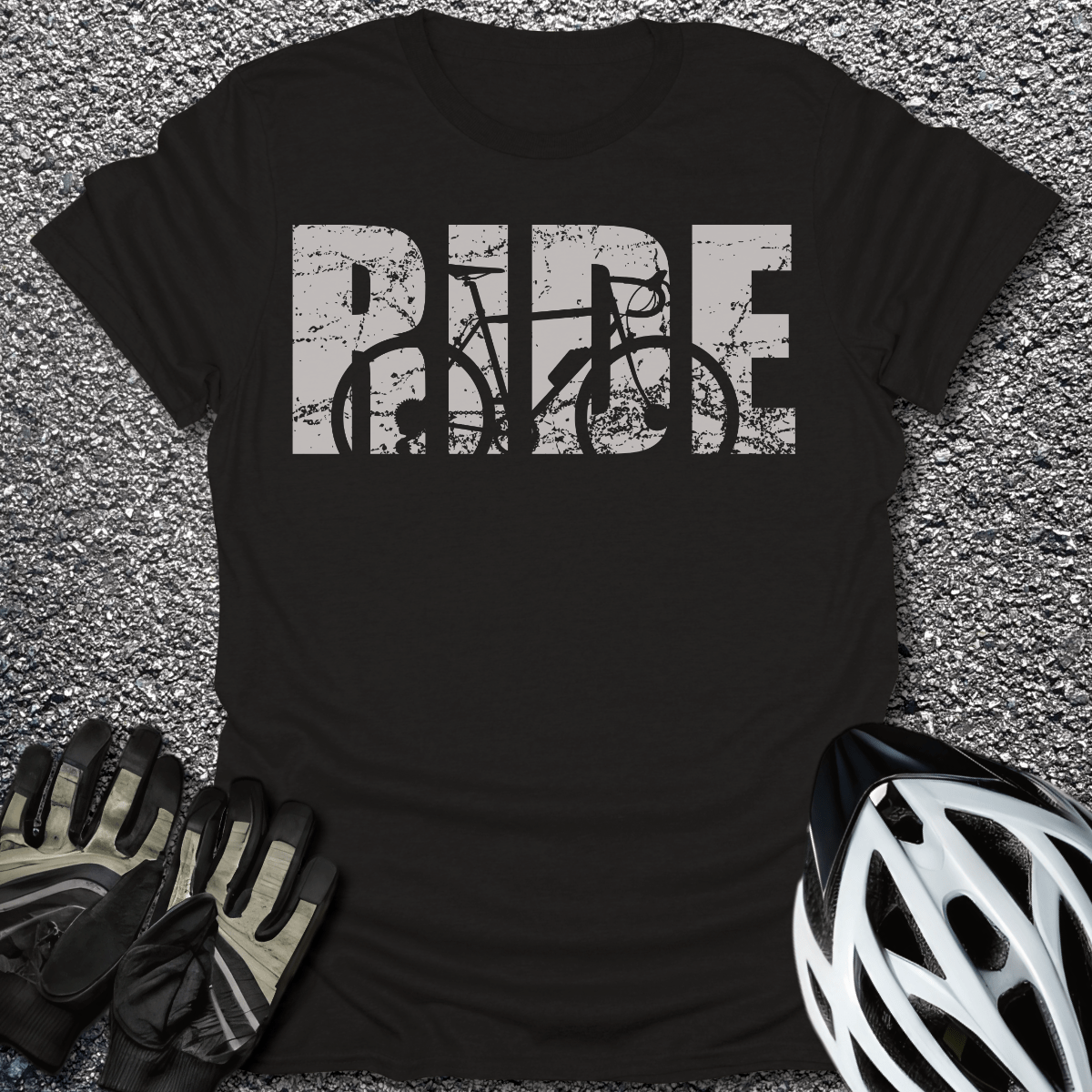 Ride T-Shirt in Black / S from CycleTees