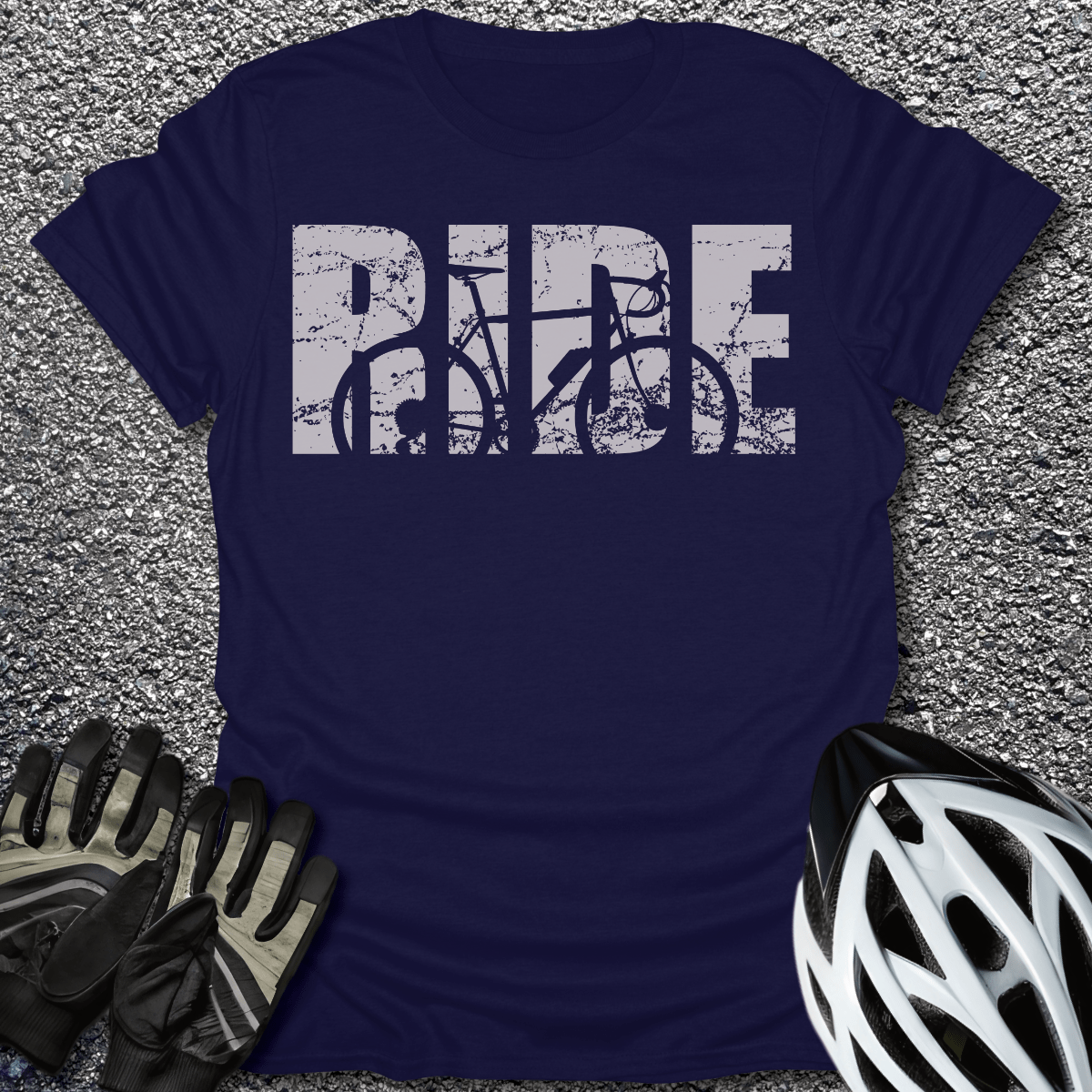 Ride T-Shirt in Navy / S from CycleTees