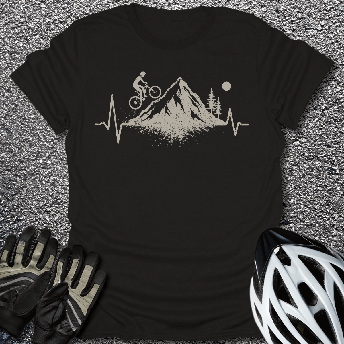 Ride the Beat T-Shirt in Black / S from CycleTees
