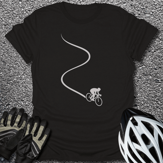 Ride the Curve T-Shirt in Black / S from CycleTees