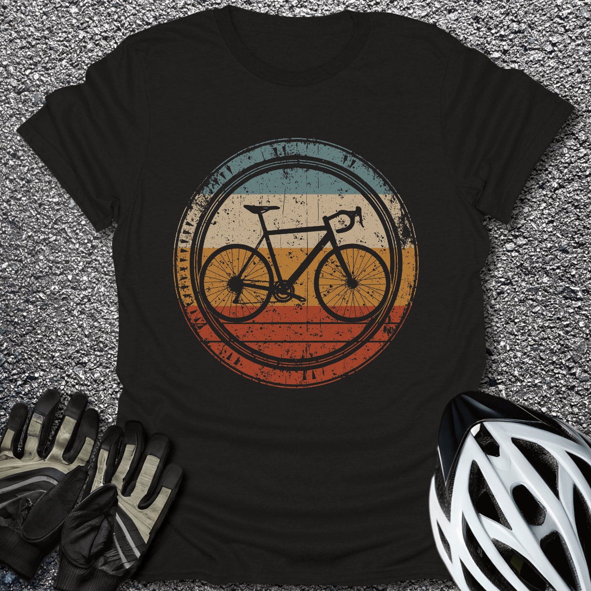 Ride the Retro T-Shirt in Black / S from CycleTees