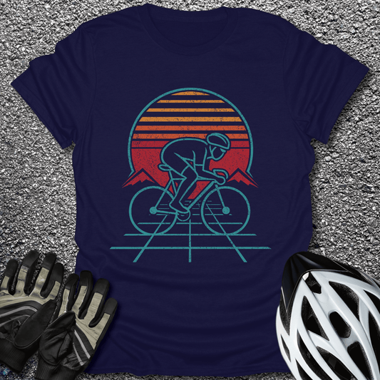 Ride the Sunset T-Shirt in Navy / S from CycleTees