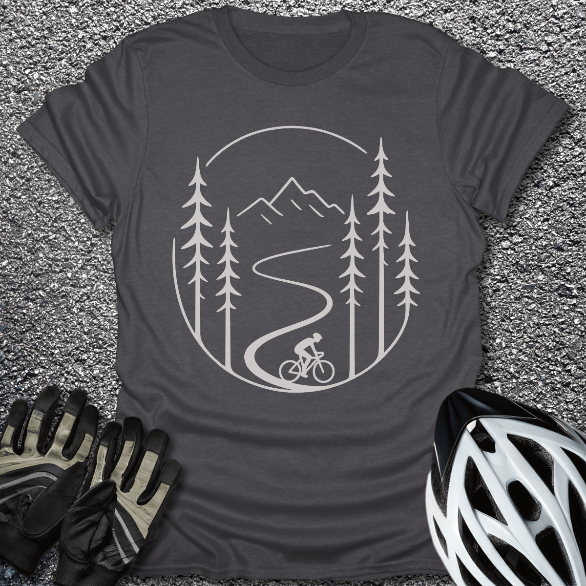 Ride the Wild T-Shirt in Dark Heather / S from CycleTees