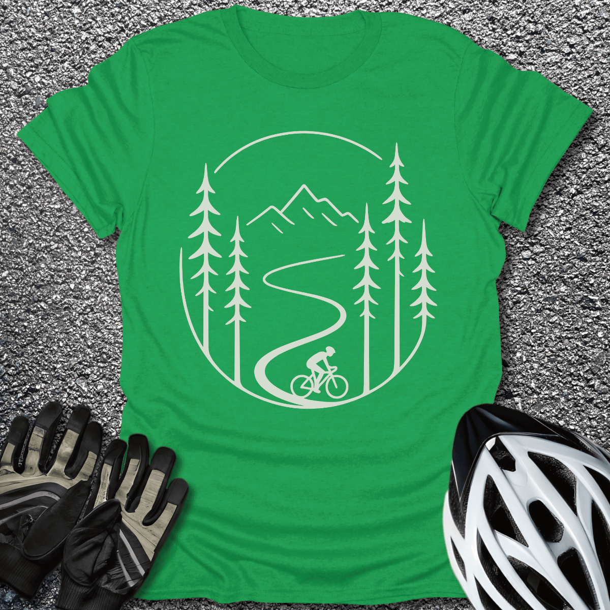 Ride the Wild T-Shirt in Irish Green / S from CycleTees