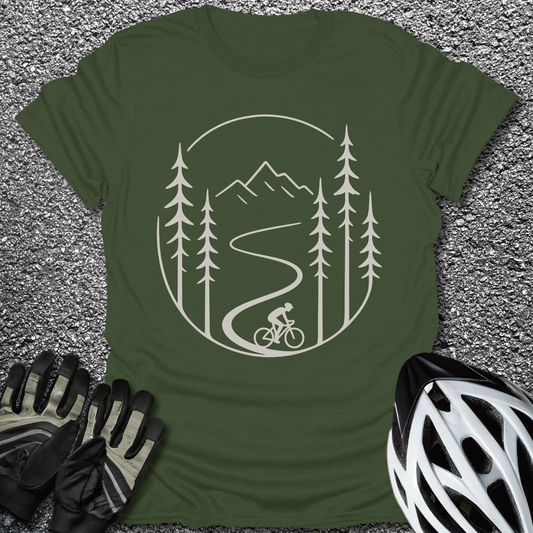 Ride the Wild T-Shirt in Military Green / S from CycleTees