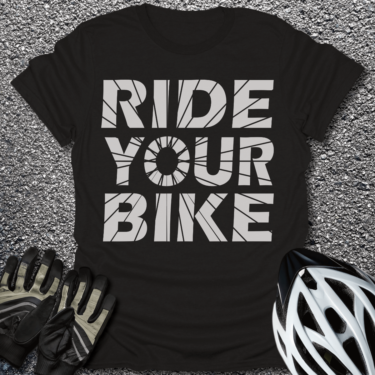 Ride Your Bike T-Shirt in Black / S from CycleTees