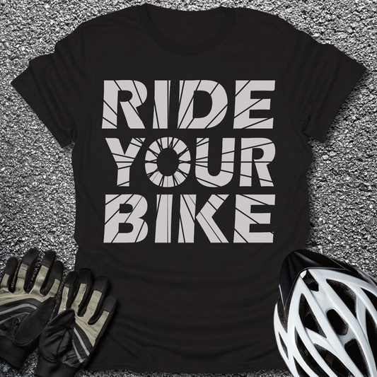 Ride Your Bike T-Shirt in Black / S from CycleTees