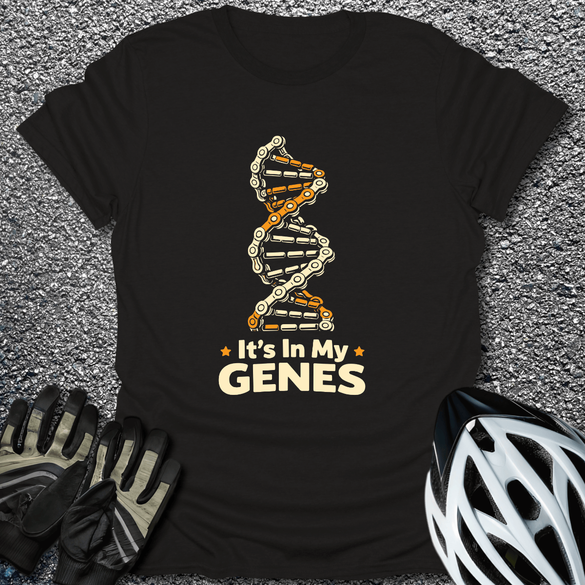 Rider DNA T-Shirt in Black / S from CycleTees