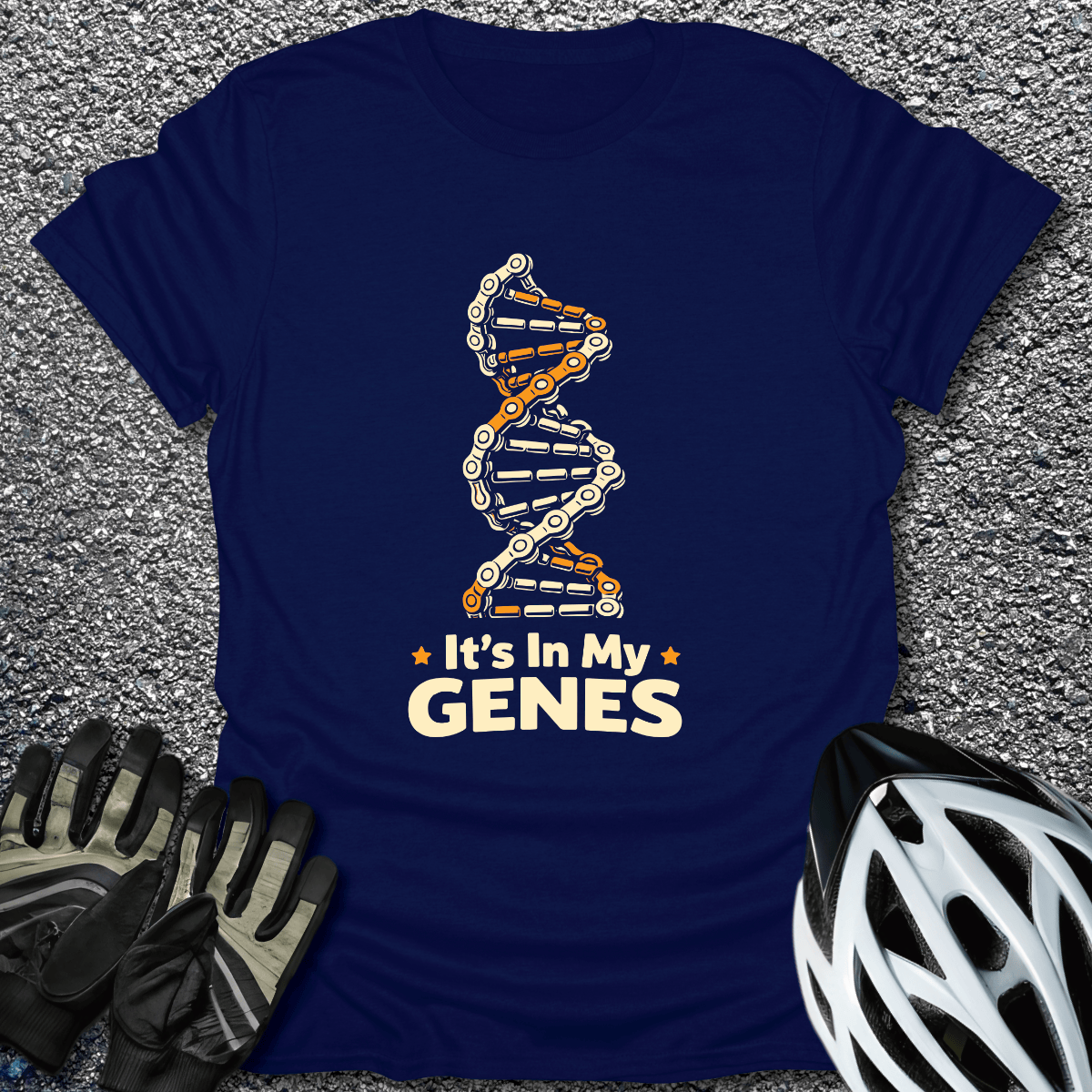Rider DNA T-Shirt in Navy / S from CycleTees
