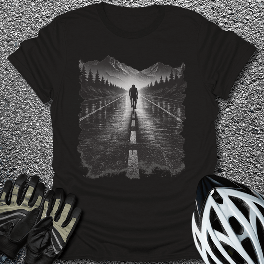 Road Figure T-Shirt in Black / S from CycleTees