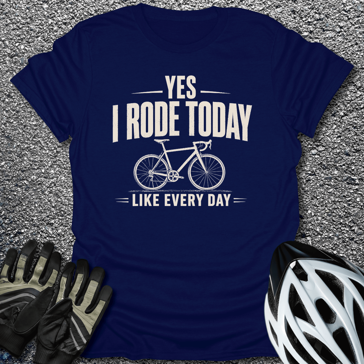 Rode Today T-Shirt in Navy / S from CycleTees