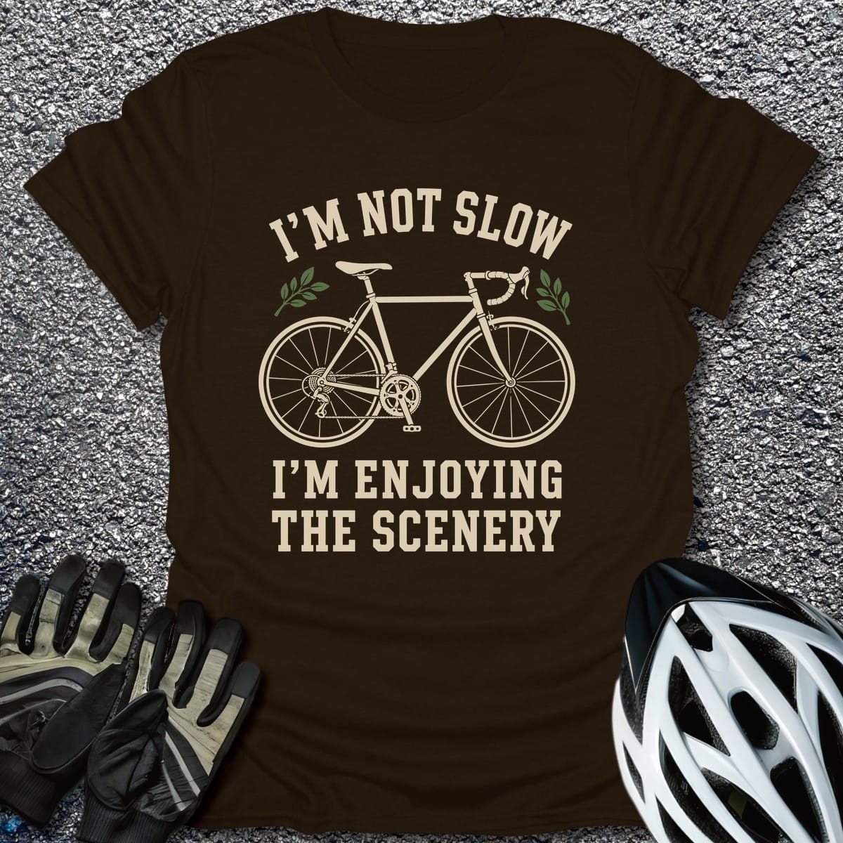 Scenery Pace T-Shirt in Dark Chocolate / S from CycleTees