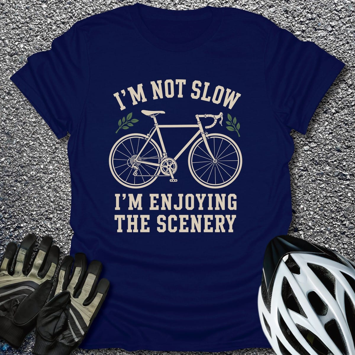 Scenery Pace T-Shirt in Navy / S from CycleTees