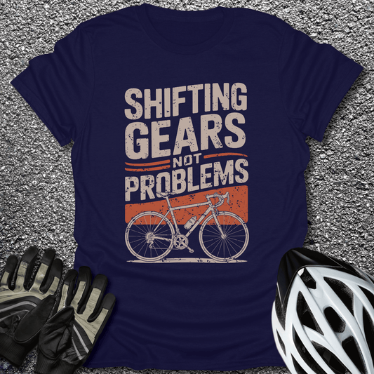 Shifting Gears T-Shirt in Navy / S from CycleTees