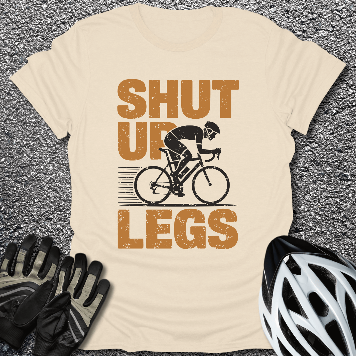 Shut Up Legs – Bold T-Shirt in Natural / S from CycleTees