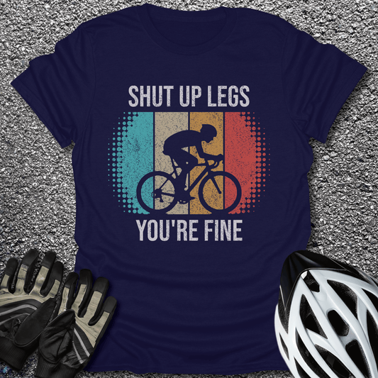 Shut Up Legs T-Shirt in Navy / S from CycleTees