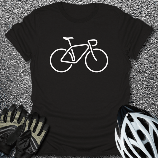 Simply Cycling T-Shirt in Black / S from CycleTees