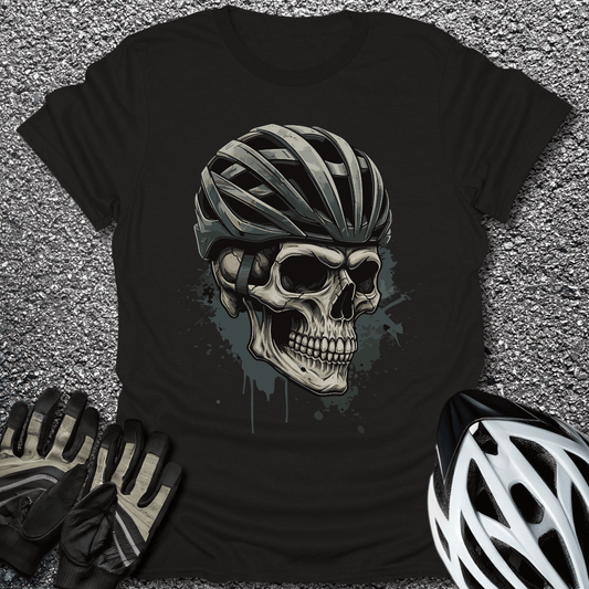 Skull Rider T-Shirt in Black / S from CycleTees
