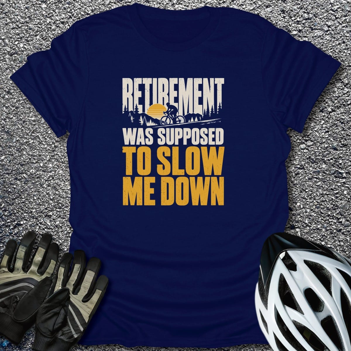 Slow Me Down T-Shirt in Navy / S from CycleTees