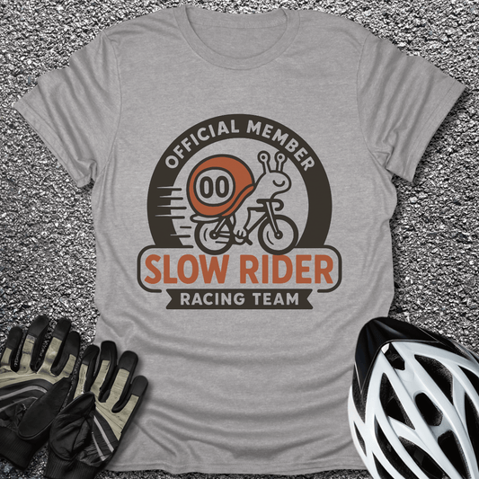 Slow Rider T-Shirt in Sport Grey / S from CycleTees