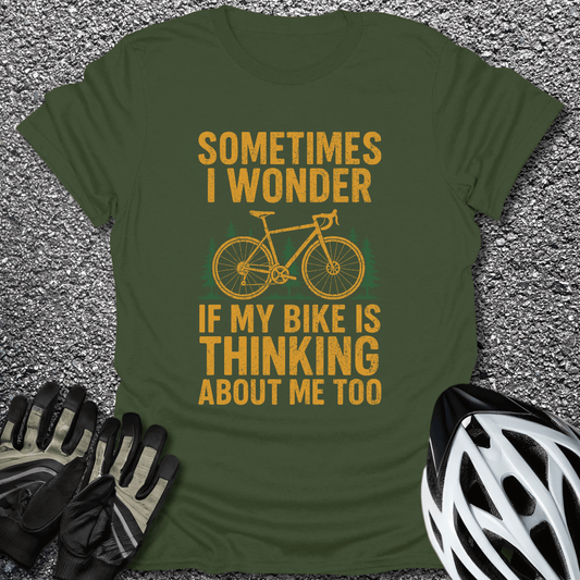 Sometimes I Wonder T-Shirt in from CycleTees