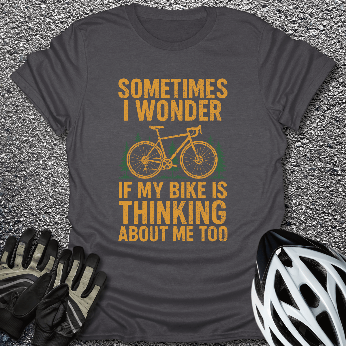 Sometimes I Wonder T-Shirt in from CycleTees