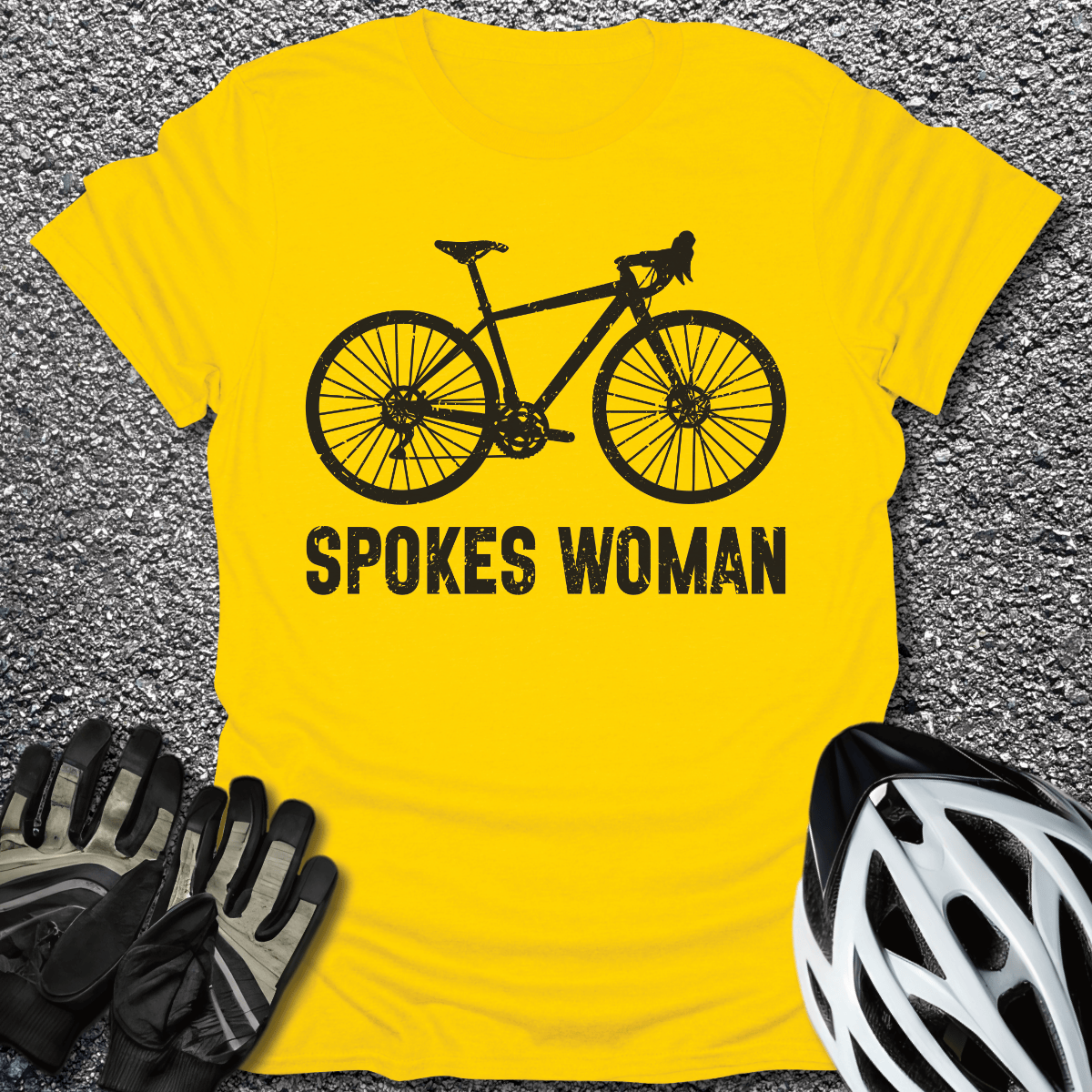 Spokes Woman T-Shirt in Daisy / S from CycleTees