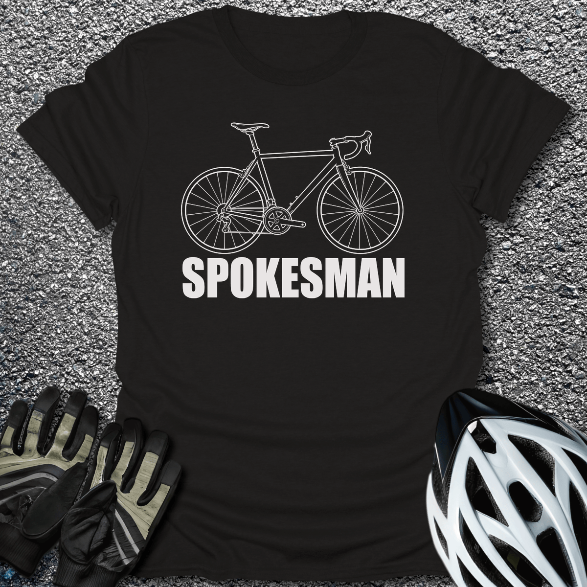 Spokesman T-Shirt in Black / S from CycleTees
