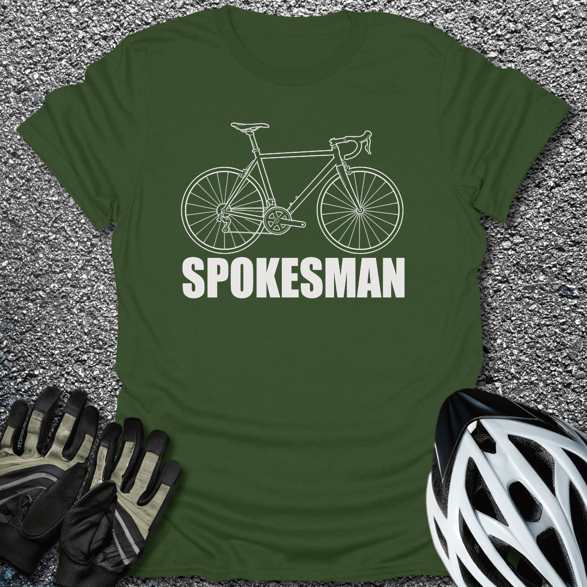 Spokesman T-Shirt in Military Green / S from CycleTees