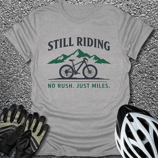 Still Riding T-Shirt in Sport Grey / S from CycleTees