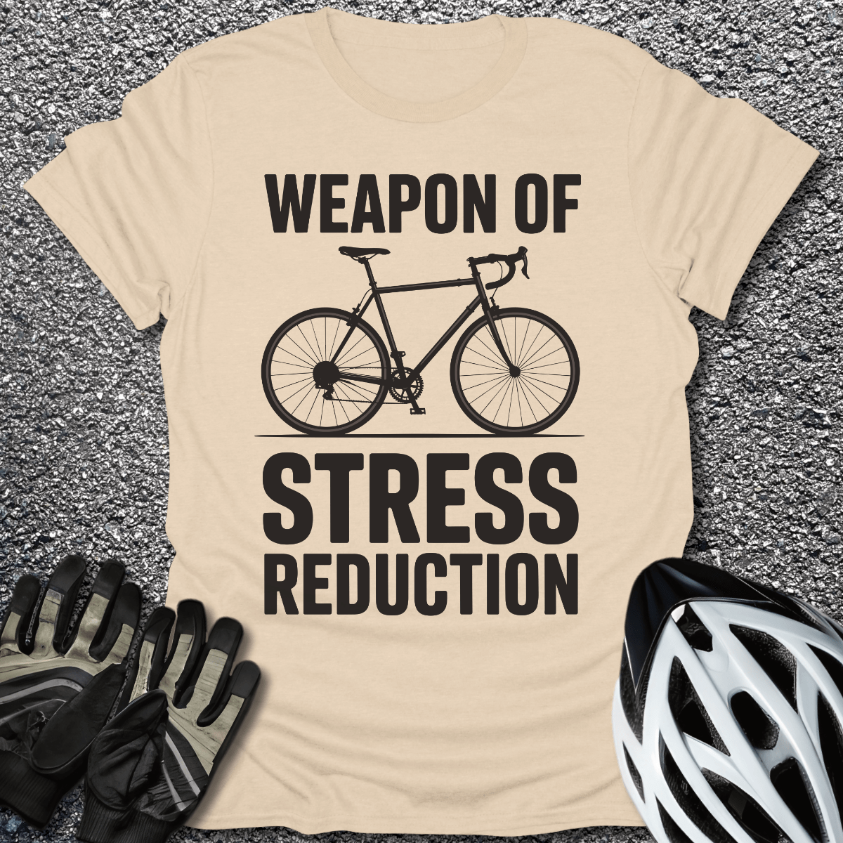 Stress Reduction T-Shirt in Sand / S from CycleTees