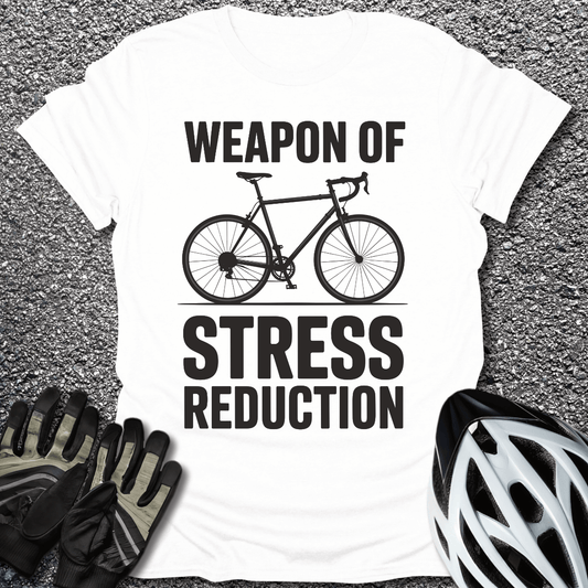 Stress Reduction T-Shirt in White / S from CycleTees