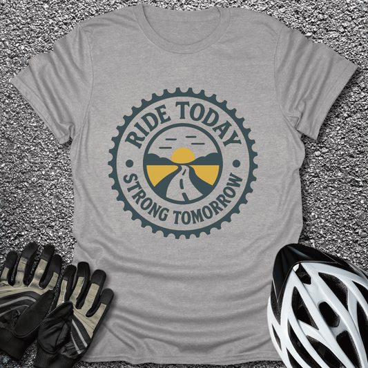 Strong Tomorrow T-Shirt in Sport Grey / S from CycleTees