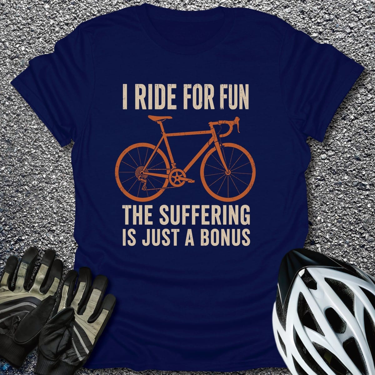 Suffering Bonus T-Shirt in Navy / S from CycleTees
