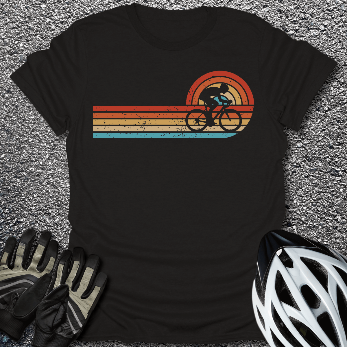 Sunset Strips T-Shirt in Black / S from CycleTees