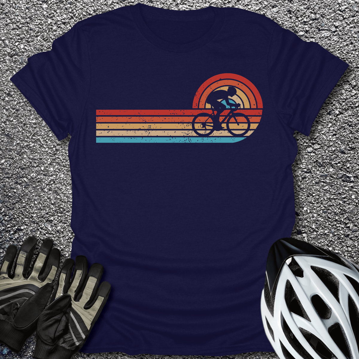 Sunset Strips T-Shirt in Navy / S from CycleTees