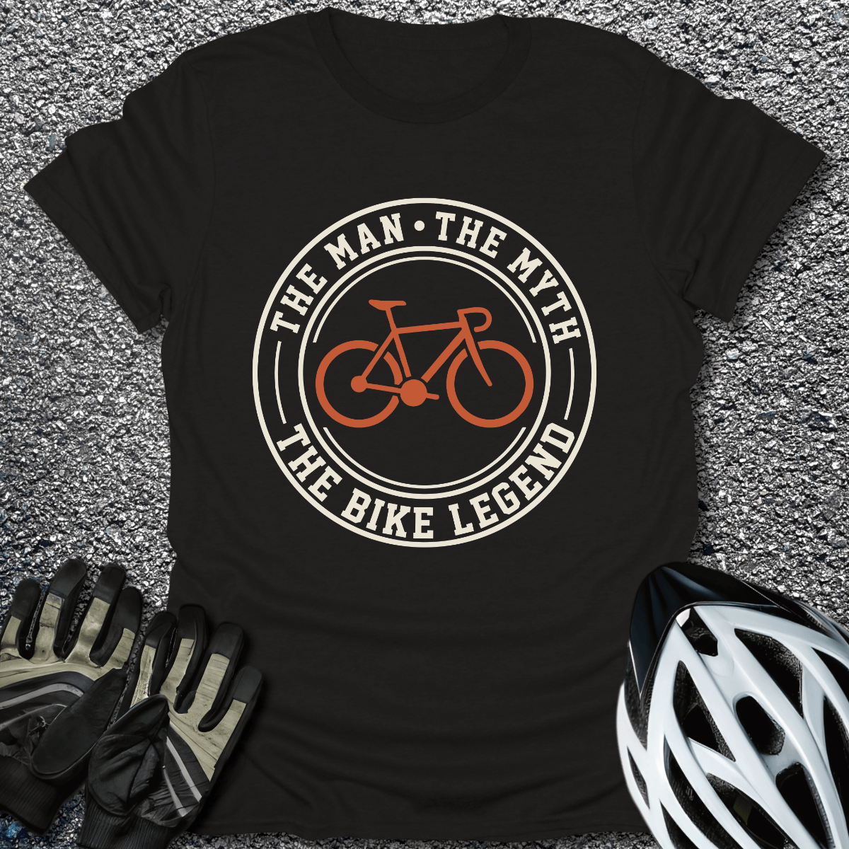 The Bike Legend T-Shirt in Black / S from CycleTees