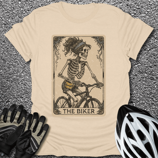 The Biker T-Shirt in Sand / S from CycleTees